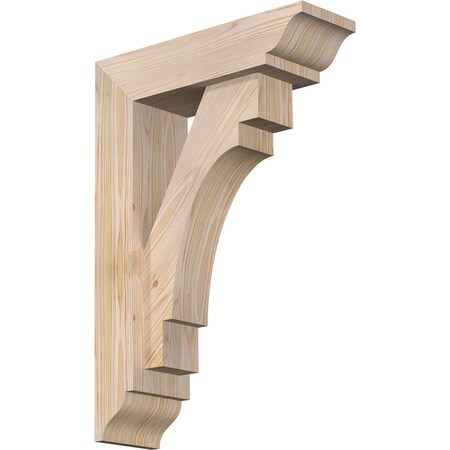 Merced Traditional Smooth Bracket W/ Offset Brace, Douglas Fir, 5 1/2W X 18D X 26H